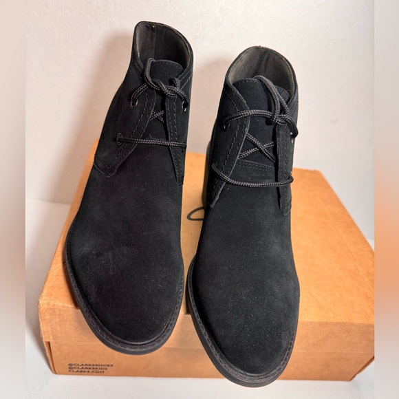 Clarks Newford Lace Boot | MainPlace Mall Clarks Scene Lace Boot Black Suede Boot casual classic comfy winter fall outdoor